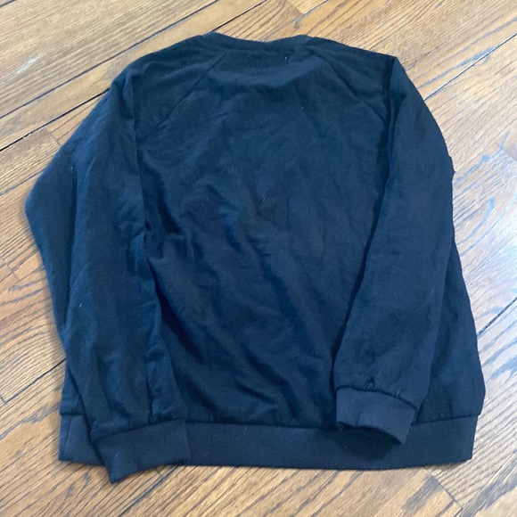 Lauren Moshi Black Graphic Crew Neck Sweater - Picture 6 of 6